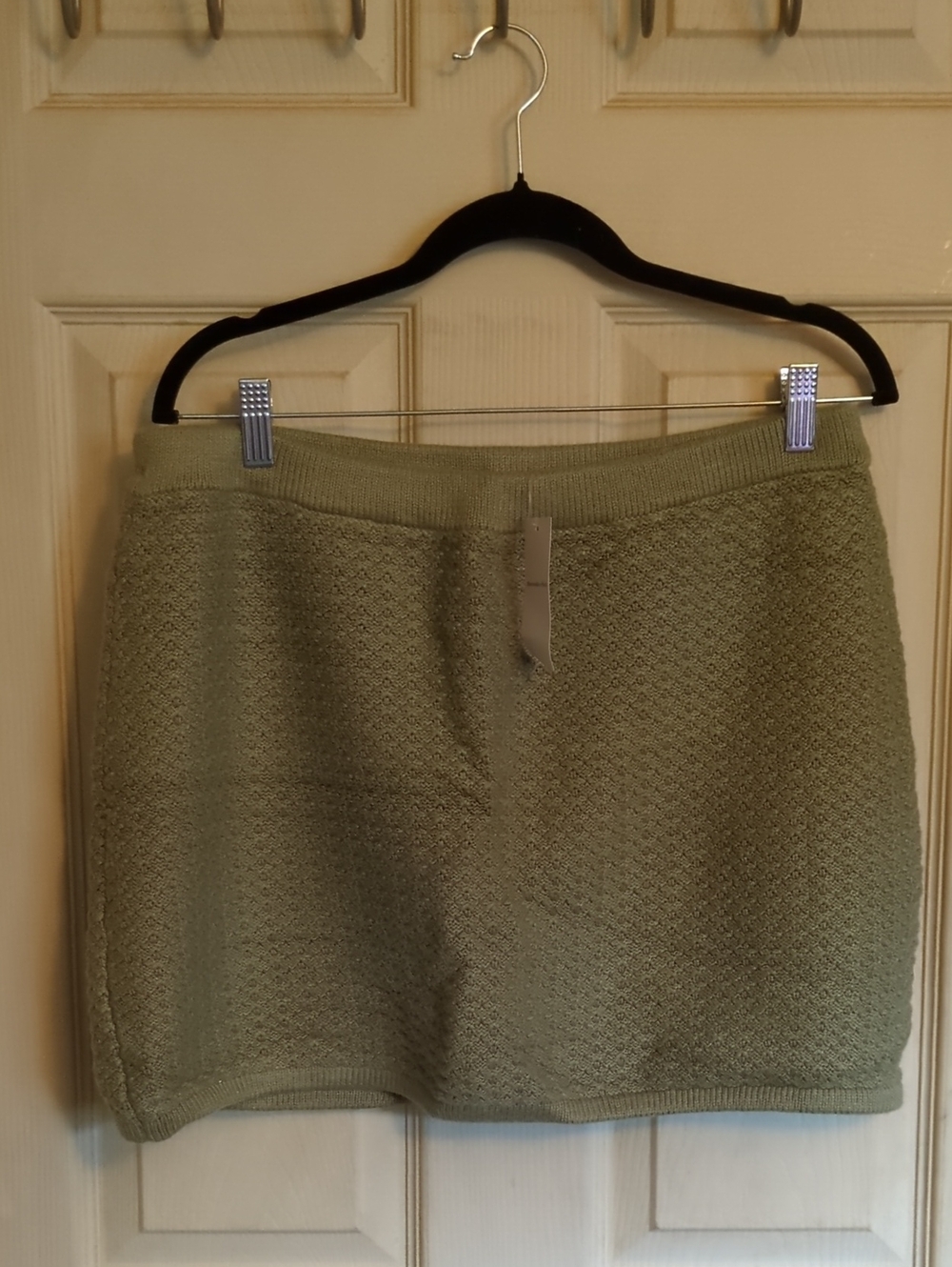 NWT Abercrombie Fitch Large Green Sweater Mini Skort